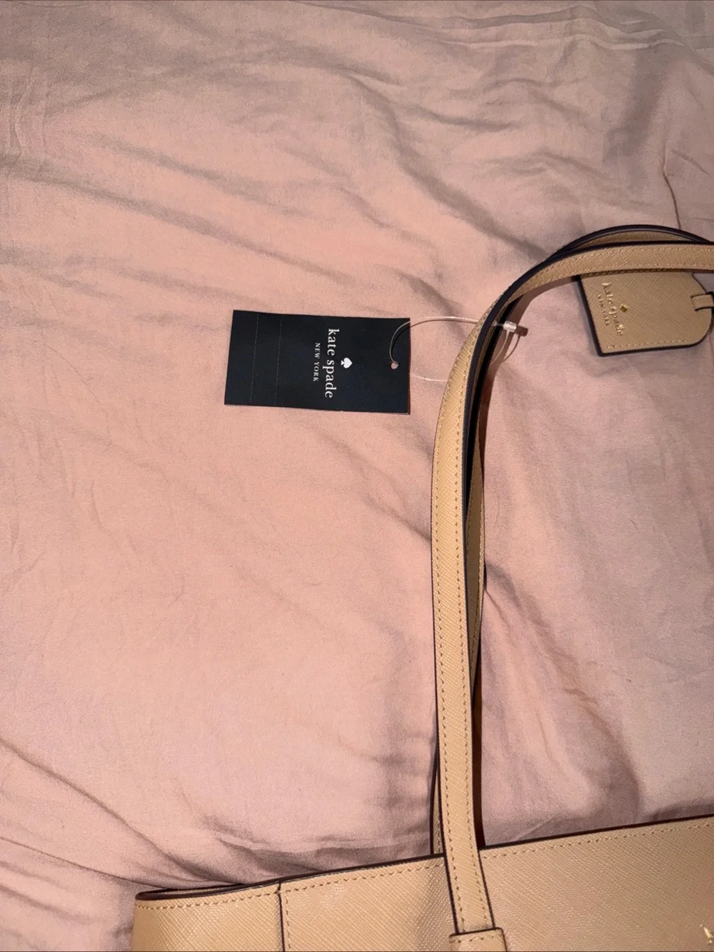 Kate Spade Schuyler Warm Beige Saffiano Tote K7354 NWT $359 Retail
